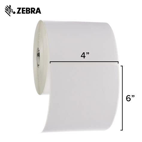 Zebra 4 x 6 in Direct Thermal Paper labels Z-Perform 2000D Permanent Adhesive Shipping labels 1 ...