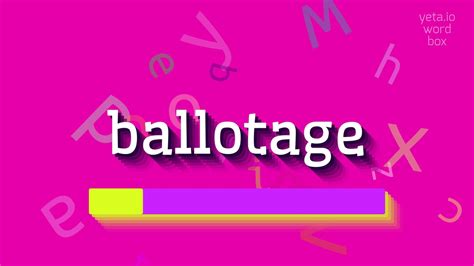 HOW TO SAY BALLOTAGE? #ballotage - YouTube