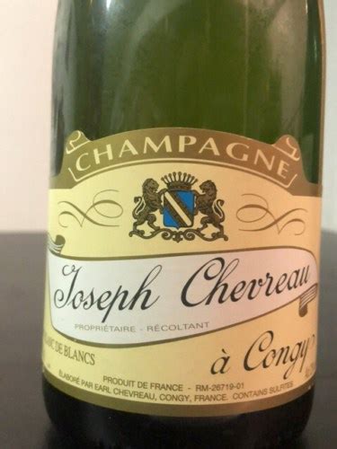 Joseph Chevreau Blanc De Blancs Brut Champagne Vivino Australia