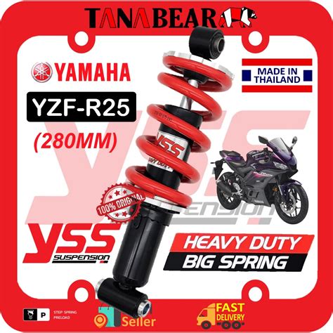 YSS YZF R25 R3 280MM BIG SPRING HEAVY DUTY Adjustable Absorber