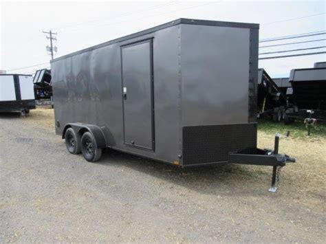 Diamond Cargo 7 X 16 Enclosed Trailer Black Trim Package