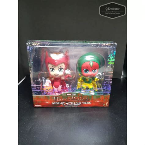 Hot Toys Cosbaby Wanda Scarlet Witch And Vision Wandavision