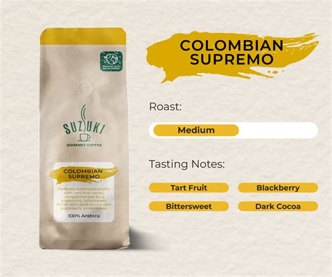 Suzuki Ground Coffee - Colombian Supremo - Suzuki Coffee