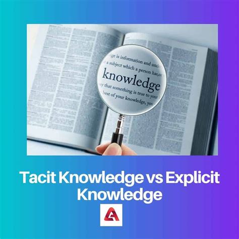 Tacit Knowledge Vs Explicit Knowledge Difference And Comparison