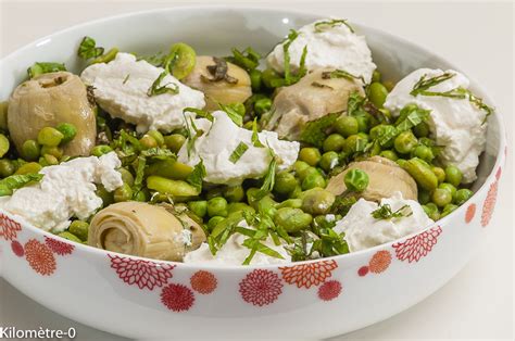 Salade Petits Pois F Ves Artichauts Et Ricotta Kilom Tre