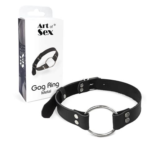 Купити Кляп Металеве кільце із натуральної шкіри Art of Sex Gag Ring