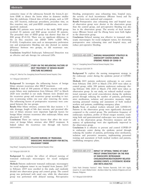 PDF IDDF2020 ABS 0101 Impact Of Optimal Timing Of Early Precut