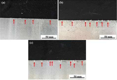 Macroscopic Morphology Of Edge Crack At Different Rolling Tension A Download Scientific