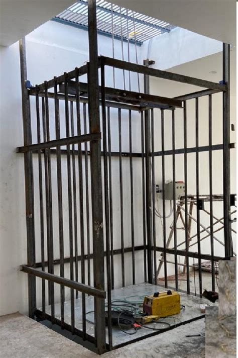 50hz Polished 408kg Stainless Steel Goods Lift For Industrial Elevator