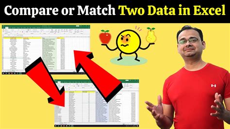 Match Large Data In Excel Part 2 Compare 2 Data In Excel Compare Two Lists In Excel