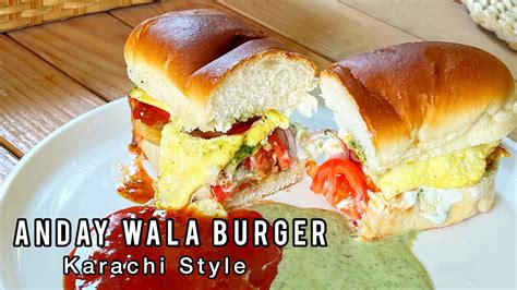 Karachi Ka Mashoor Anday Wala Burger Anda Shami Burger Recipe By