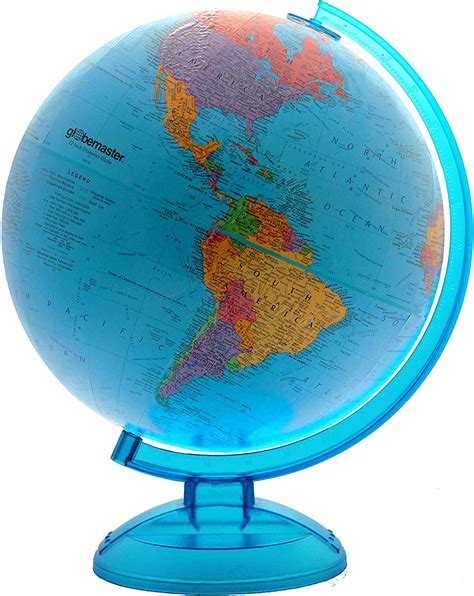 Blue World Globe With 12 Inch Diameter