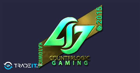 Sticker Counter Logic Gaming Gold Katowice Tradeit