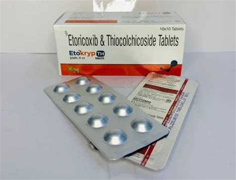 Etoricoxib Mg Thiocolchicoside Mg Tablet At Box In