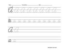 Free Printable Cursive Letter A Worksheet - Worksheets Library