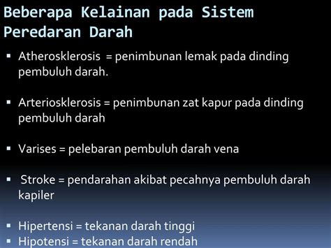 Ppt Sistem Peredaran Darah Pada Manusia Powerpoint Presentation Free