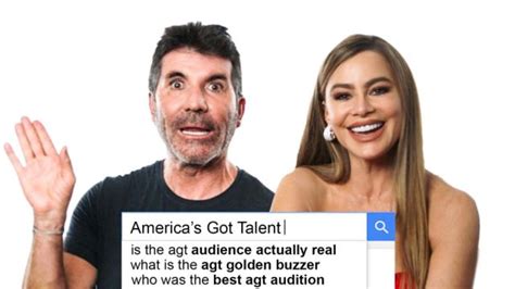 Sofía Vergara Simon Cowell Answer the Web s One News Page VIDEO