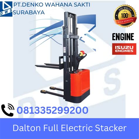 Jual Dalton Full Electric Stacker Oleh PT Denko Wahana Sakti