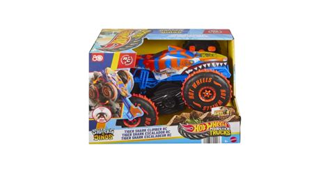 Hot Wheels Monster Truck Sharks Vs Dinos Masina Cu Telecomanda Tiger Shark Climber Superheroes