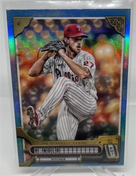 Aaron Nola 2022 Topps Gypsy Queen Chrome Blue Refractor 84 99 Phillies