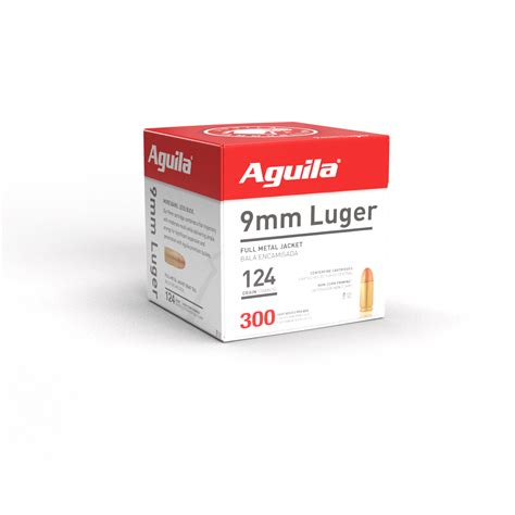 9mm Luger 124 Grain Full Metal Jacket Aguila Ammunition