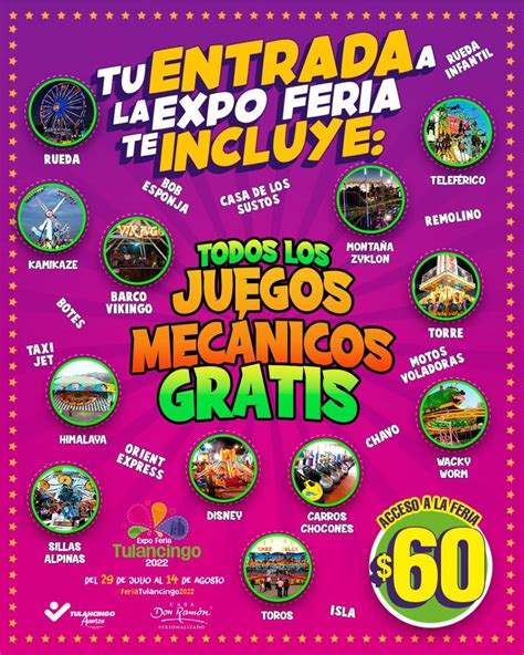 Boleto De Acceso A La Expo Feria Tulancingo 2022 Incluye Varias