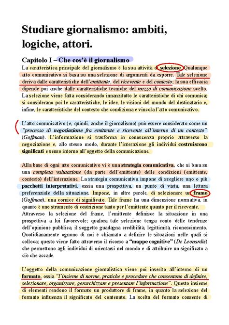 Studiare Giornalismo Ambiti Logiche Attori 3