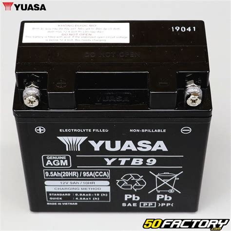 Batteria Yuasa YTB9 12V 9 5Ah Acido Senza Manutenzione Piaggio Liberty