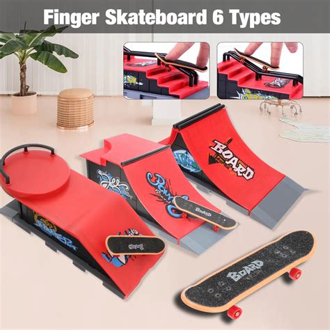 1pcs Skate Park Ramp Parts Finger Skateboard Park For Tech Deck