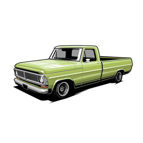 Premium Vector Classic Pickup Vector Illustration