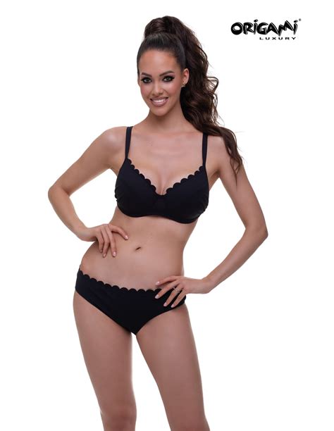 Barbados Black Dm Lx Origami Bikini