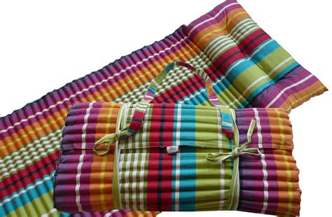 Beach Mats Roll Up Beach Mattress With Pillow The Stripes Company Uk