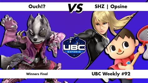 UBC Weekly 92 Winners Final Ouch Wolf Vs SHZ Opsine Zero