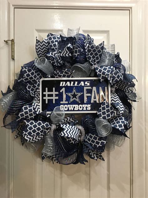 Dallas Cowboys Wreath Dallas Cowboys Football Front Door | Etsy ...