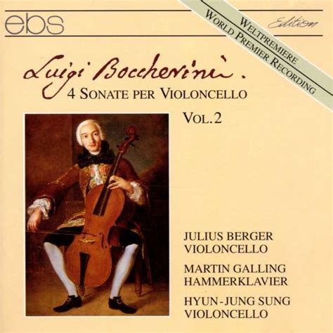 Luigi Boccherini Sonaten F Cello Bc Vol Cd Jpc