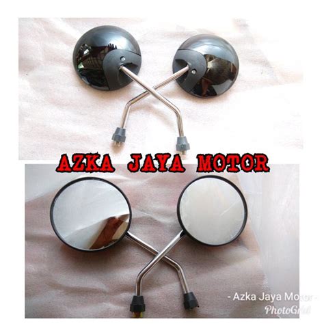 Jual Kaca Spion Bulat Model Scoopy Untuk Motor Honda Warna Hitam Di