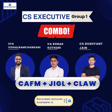 Cs Executive New Syllabus Combo Claw Jigl Cafm Dushyantjain