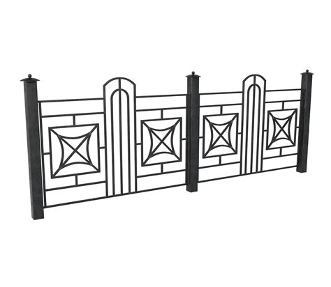 Wrought Iron Fences Set 3 3d Model Cgtrader