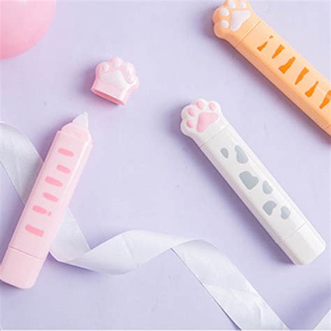 Mini Cute Cartoon Cat Paw Correction Tape Eraser School Office