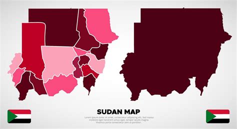 Collection Of Silhouette Sudan Maps Design Vector Silhouette Sudan