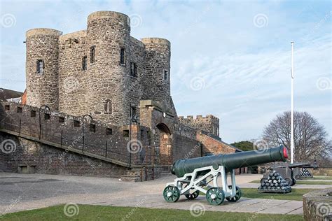 Rye East Sussexuk March 11 View Of The Castle In Rye East