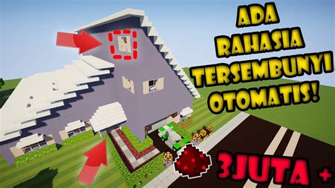 TERNYATA RUMAH SEGITIGA INI MEMPUNYAI RAHASIA FULL REDSTONE SHOWCASE