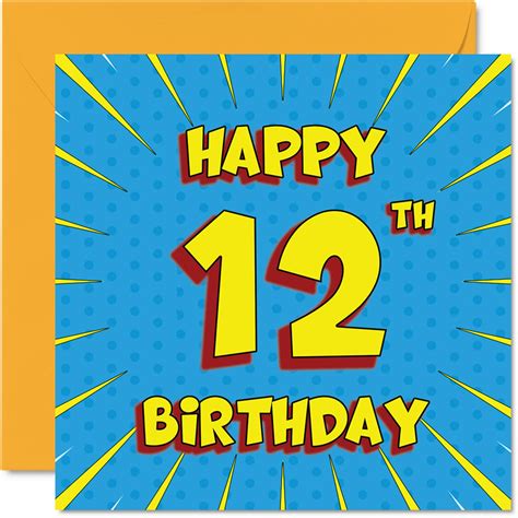 Happy 12th Birthday Cards