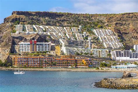 Cura Beach Playa Del Cura On Gran Canaria Island Spain Stock Image