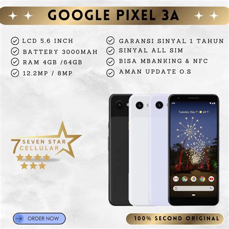 Jual Google Pixel A Gopix A Second Original No Minus Ram Gb