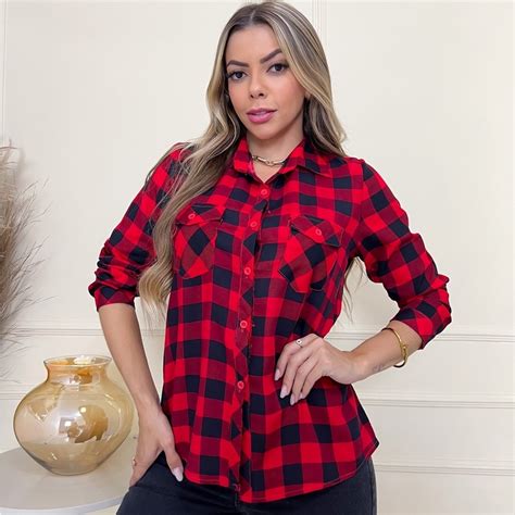 Aprender Sobre Imagem Modelo De Camisa Feminina Xadrez Br