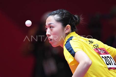 Tenis Meja Tunggal Putri Singapura Vs Malaysia Antara Foto