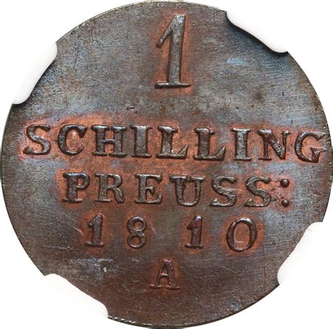 Germany Prussia 1 Schilling 1810 A Friedrich Wilhelm III Berlin Mint