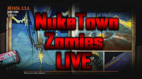 Black Ops Nuketown Zombies First Game Live Pt Youtube