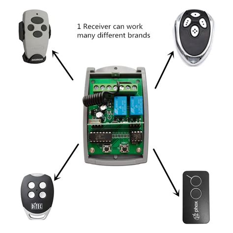 Motorline MX4SP DSM RCM Alutech AN Motors AT 4 Remote Control Receiver